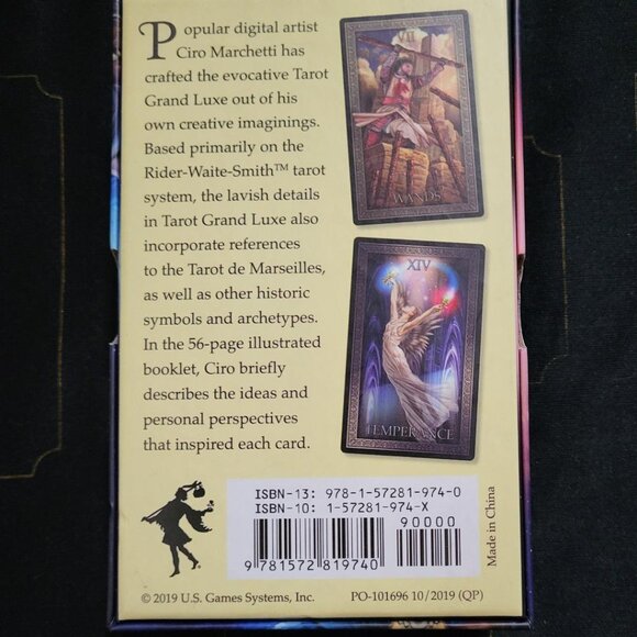 Tarot Grand Luxe Card Deck US Games Systems Ciro Marchetti Esoteric New - Picture 3 of 3